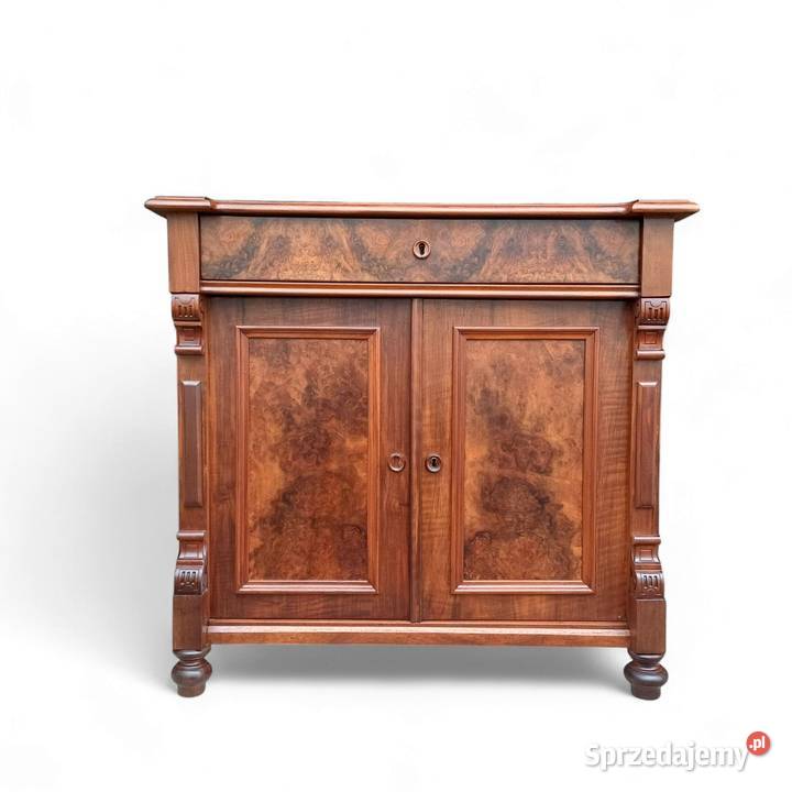 Komoda eklektyczna orzech czeczot renowacji