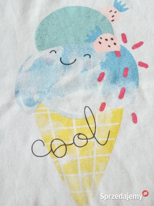 Tshirt koszulka dziewczęca biała 116 Płock sprzedam