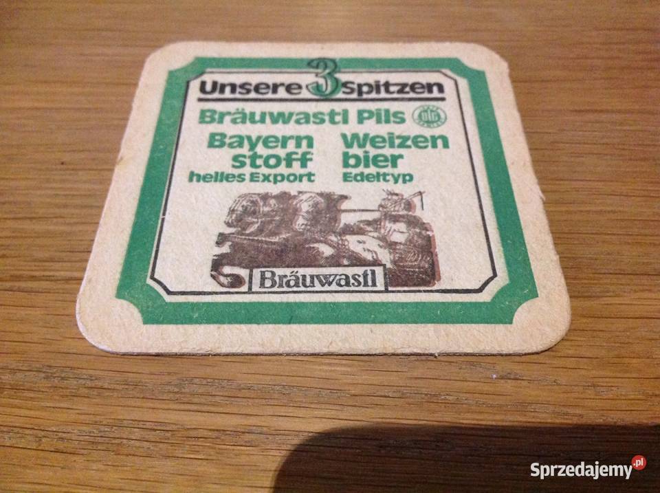 Stara Podkładka pod Piwo Bruwastl Pils lubuskie Nowa Sól