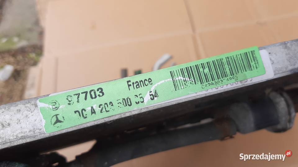 chłodnica klimatyzacji mercedes c w203 22 cdi Dębno