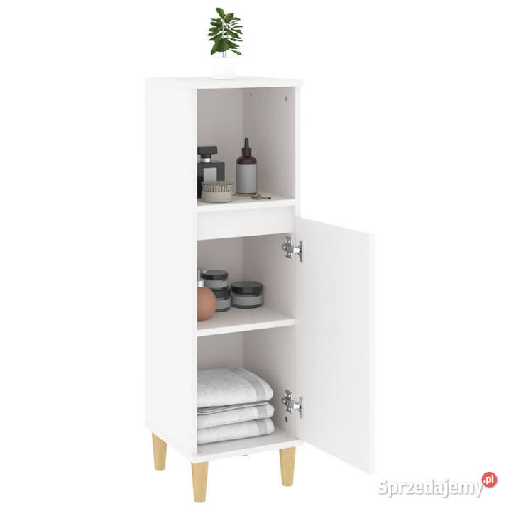 Szafka łazienkowa biała 30x30x100 materiał Warszawa