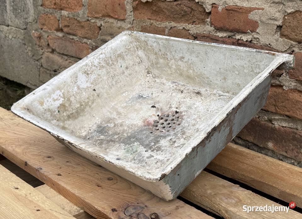 STARY ZLEW ŻELIWNY UMYWALKA SYGNOWANY Bielawa