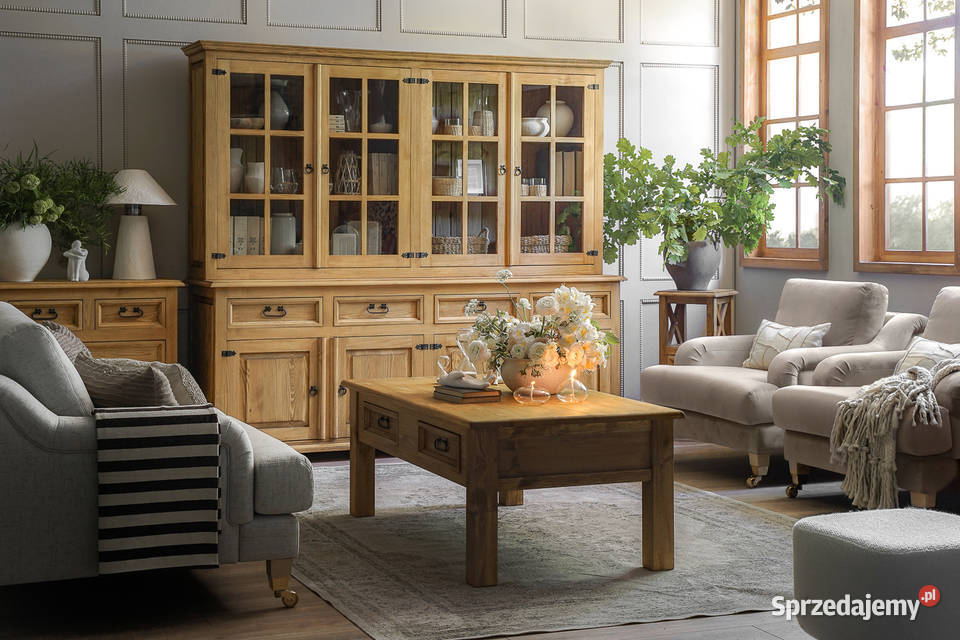 biblioteczka drewniana w stylu vintage Maków Podhalański