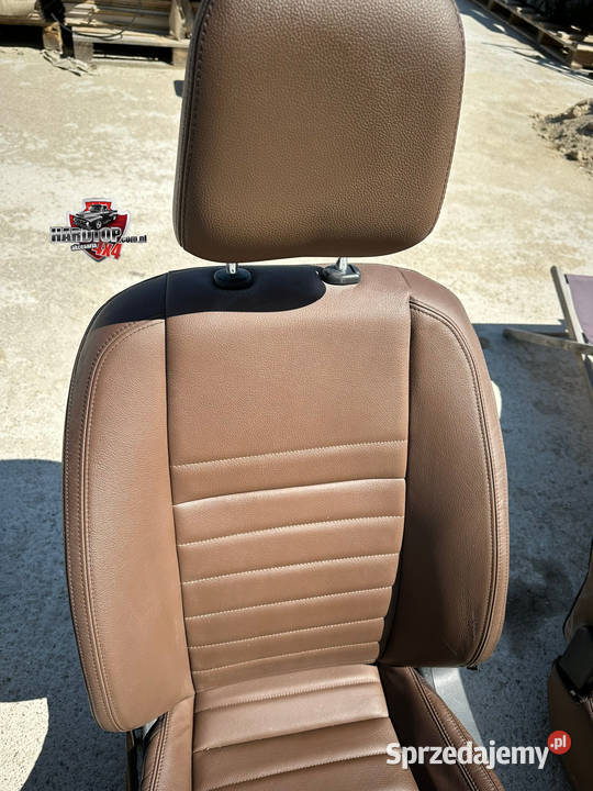 FOTELE Oryginalne Zestaw Skóra KOMPLET Mercedes Pasłęk sprzedam