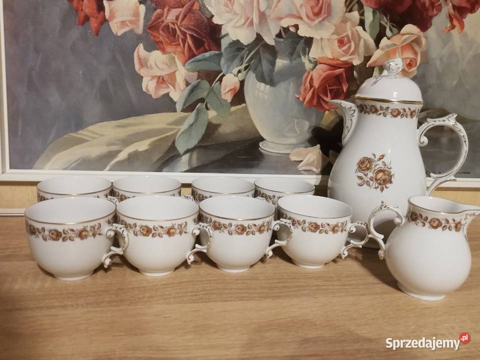 Porcelana Funstenberg dzbanek mlecznik filiżanki Porcelana i szkło
