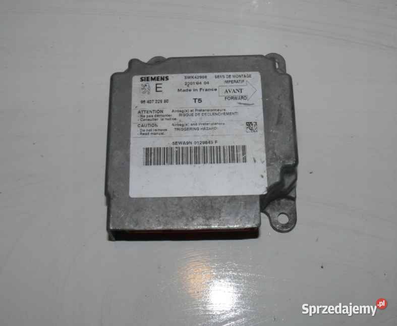 PEUGEOT SENSOR MODUŁ AIRBAG 9640722980 NUMER Wielkie Drogi