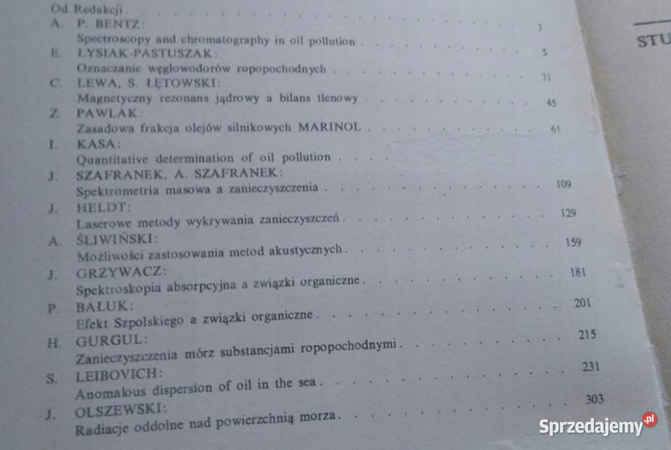 Metody analizy zanieczyszczeń ropopochodnych pomorskie Gdańsk