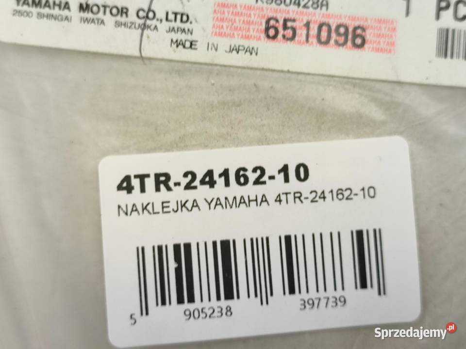 NAKLEJKA PRAWA NA BAK DRAG STAR YAMAHA XVS650 sprzedam