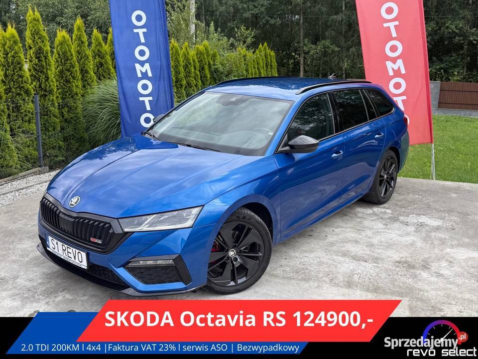 SKODA Octavia RS 20 TDI DSG 4x4 200 FV23 ASO serwisowany w ASO Octavia Jastrzębie-Zdrój