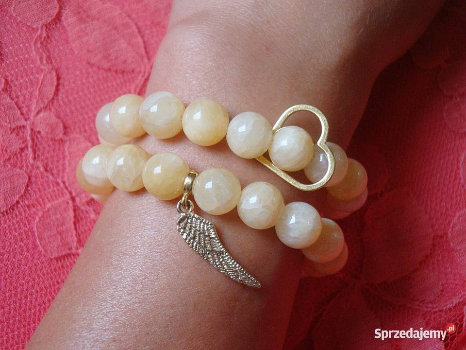Bransoletka damska z Nefrytu bursztynowego z