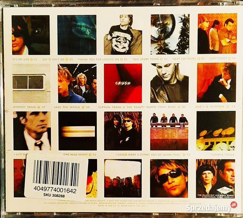 Znakomity Album Cd BON JOVI Crush CD