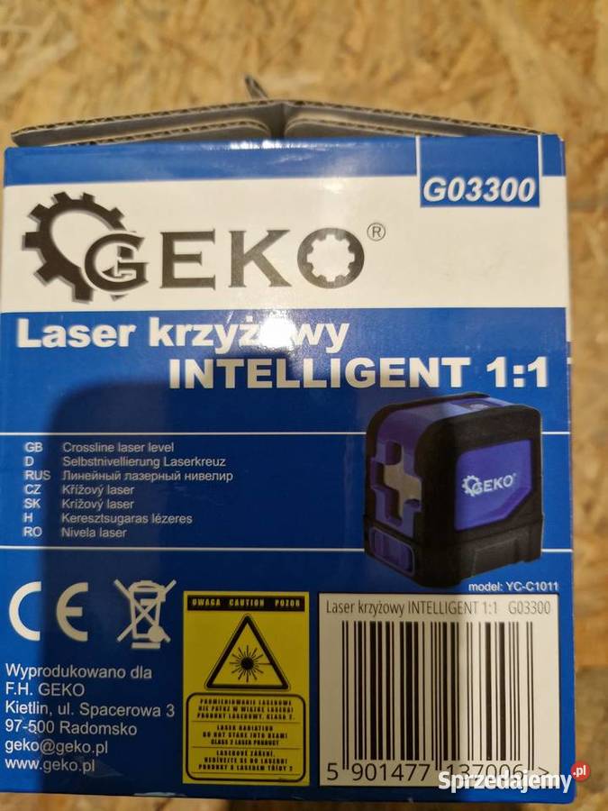 Laser krzyżowy INTELLIGENT 11 geko G03300 Głogowa