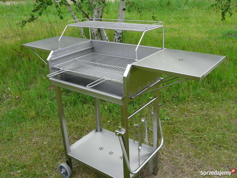 Grill nierdzewny prostokątny 600 x 400 z dwiema Wrocław