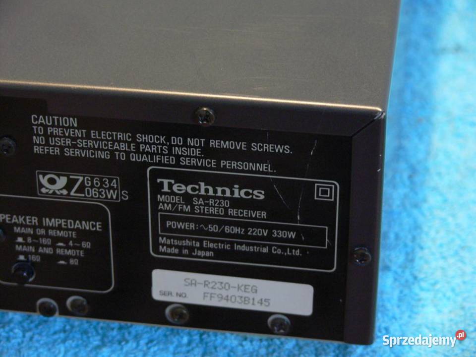 Amplituner z korektorem Technics SAR230 mocny