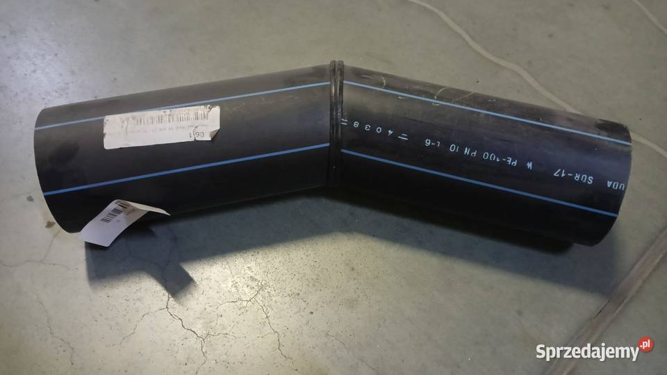Łuk segmentowy PEHD PE 100 DN 90 SDR 17 30 Maniowy