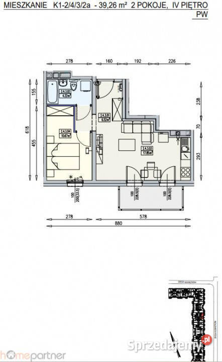 Mieszkanie do sprzedania Wrocław 3903m2 2 pokoje