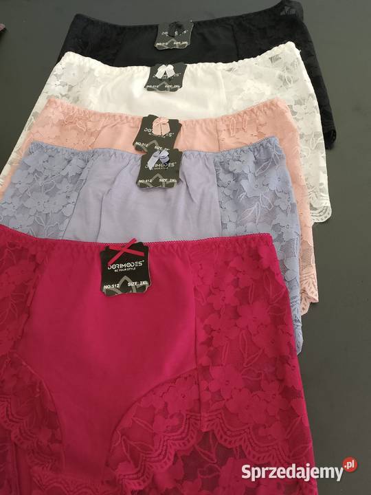Majtki wysoki stan bawełna koronka XXL XXXL 4XL Inna marka Piła Druga