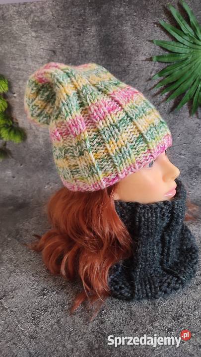 Kolorowe czapki handmade Kraków