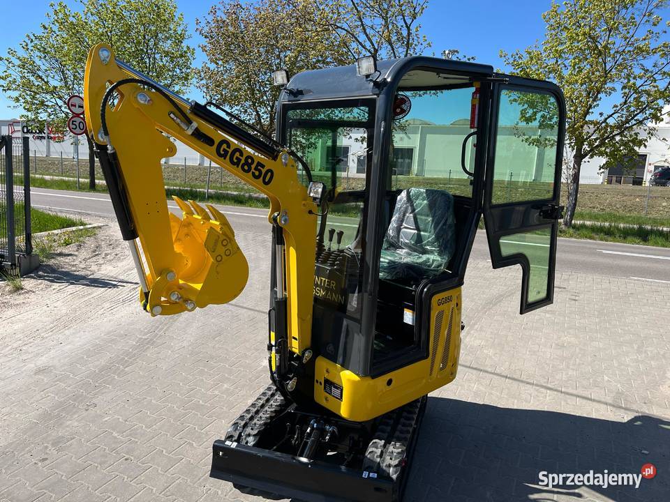 Nowa Minikoparka GG850CAB z kabiną Gunter