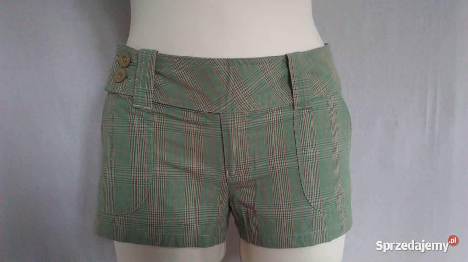 Spodenki zielone BIODRÓWKI kratka r 3638 Topshop podlaskie Białystok