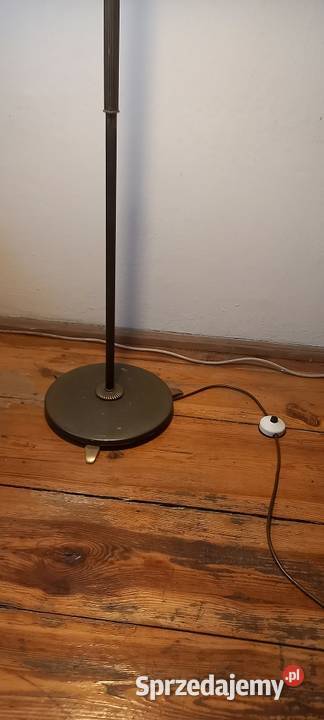 Stara mosiężna lampa podłogowa z ruchomym Skierniewice