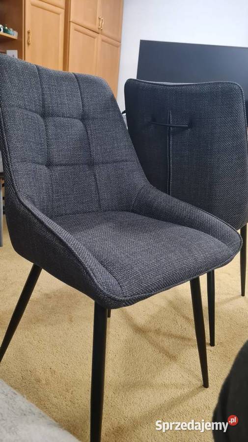 krzesła GLAMOUR szare PLAMOODPORNE NOWE Ostrowiec Świętokrzyski