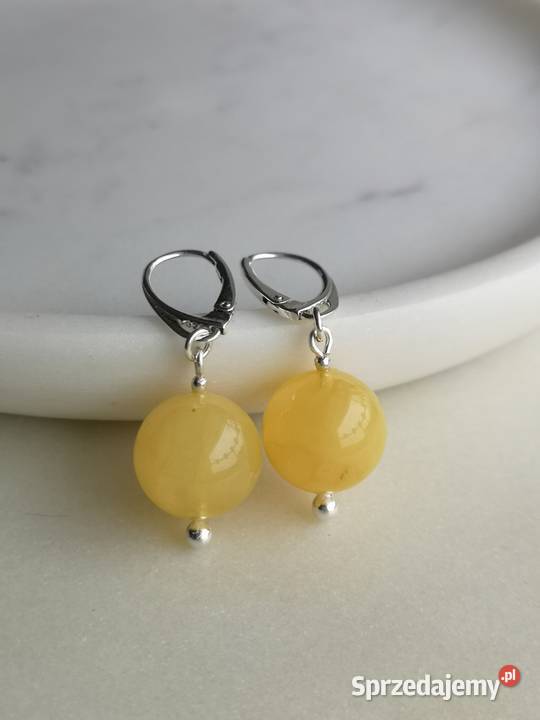 kolczyki z bursztynem Mirakowo