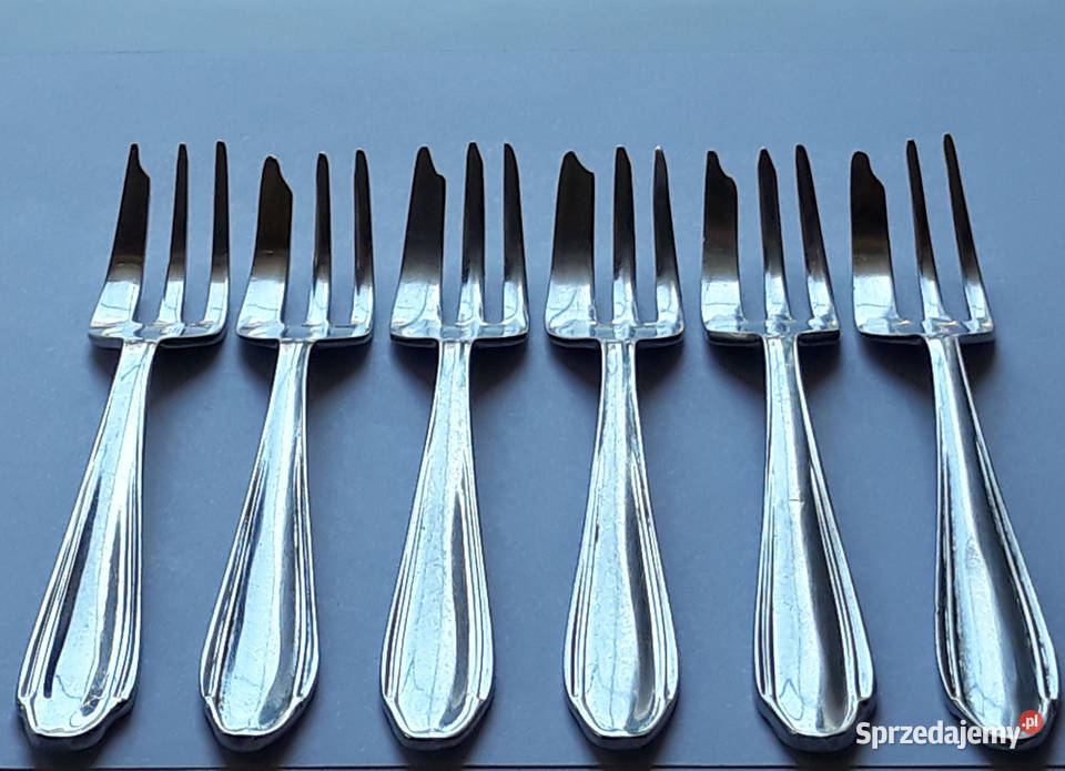 Widelczyki deserowe BAKELIT Gerlach sztućce PRL Dąbrowa Górnicza
