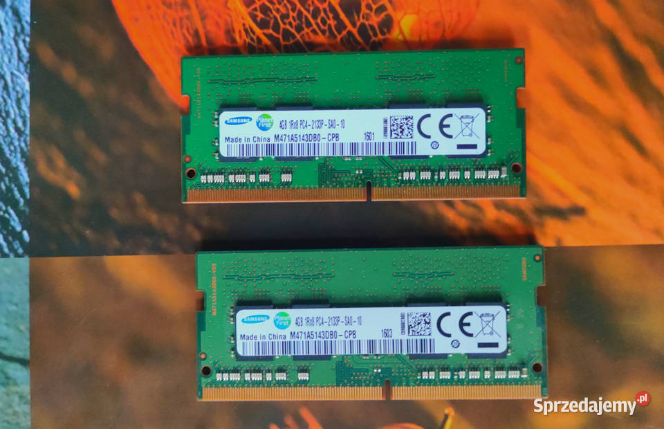 Pamięć RAM Samsung DDR4 2x 4GB do laptopa
