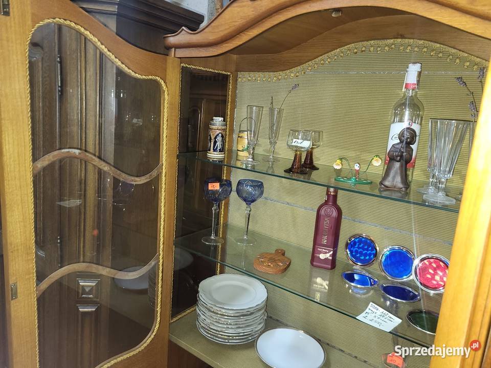 Biblioteka dębowa witryna z Niemiec SERWANTKA Sypniewo