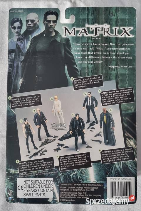 Figurka Neo z filmu Matrix N2 Toys The Matrix Warszawa