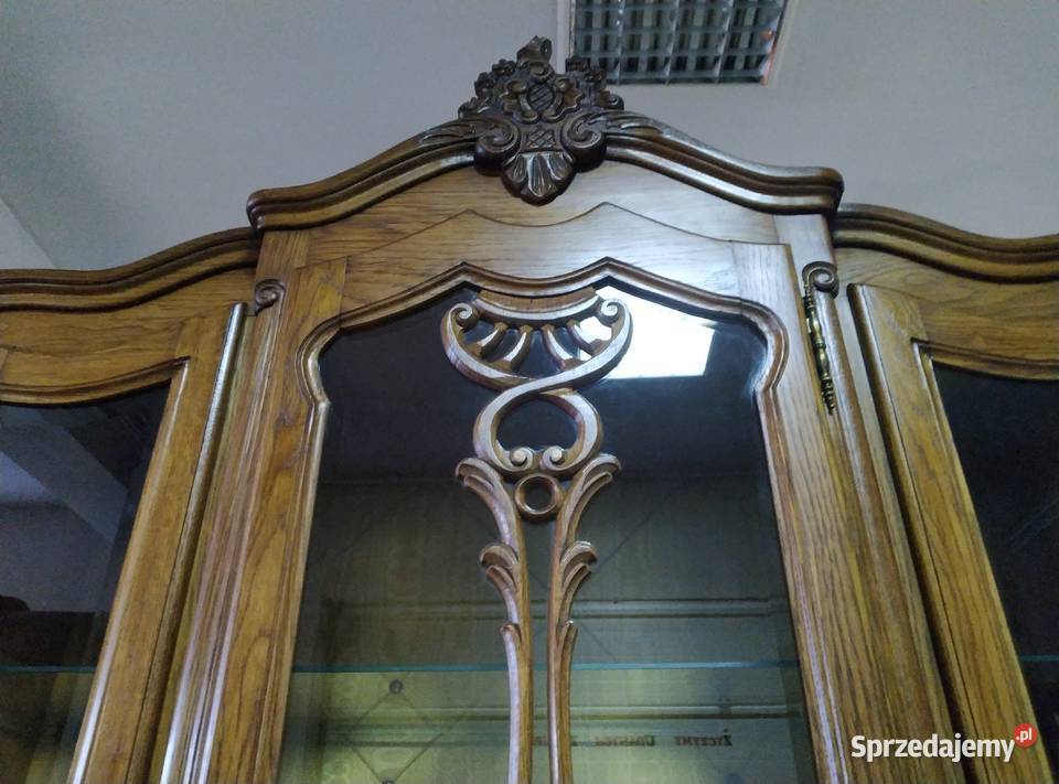 Witryna serwantka dębowa Francja Meble