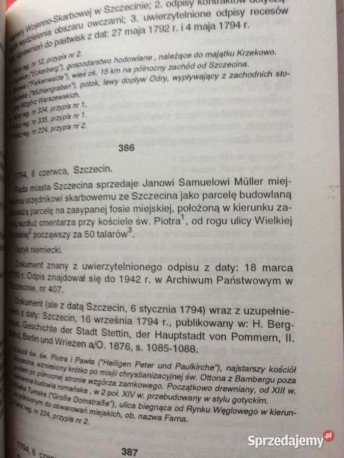 616 Regesty Dokumentów Szczecina Z Lat 1243 Szczecin