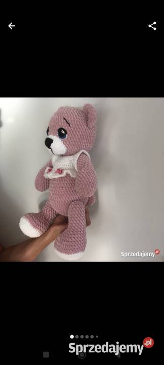Miś na szydełku maskotka handmade Ruda Śląska