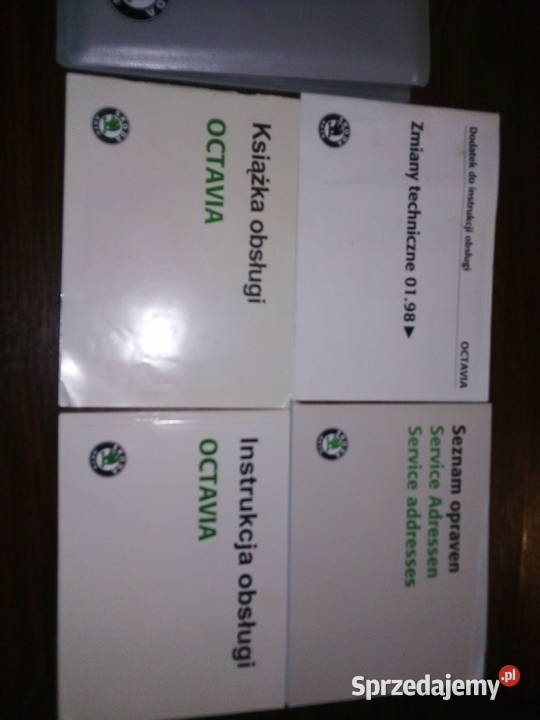 Instrukcji obsługi książka serwisowa Skoda Siedlce