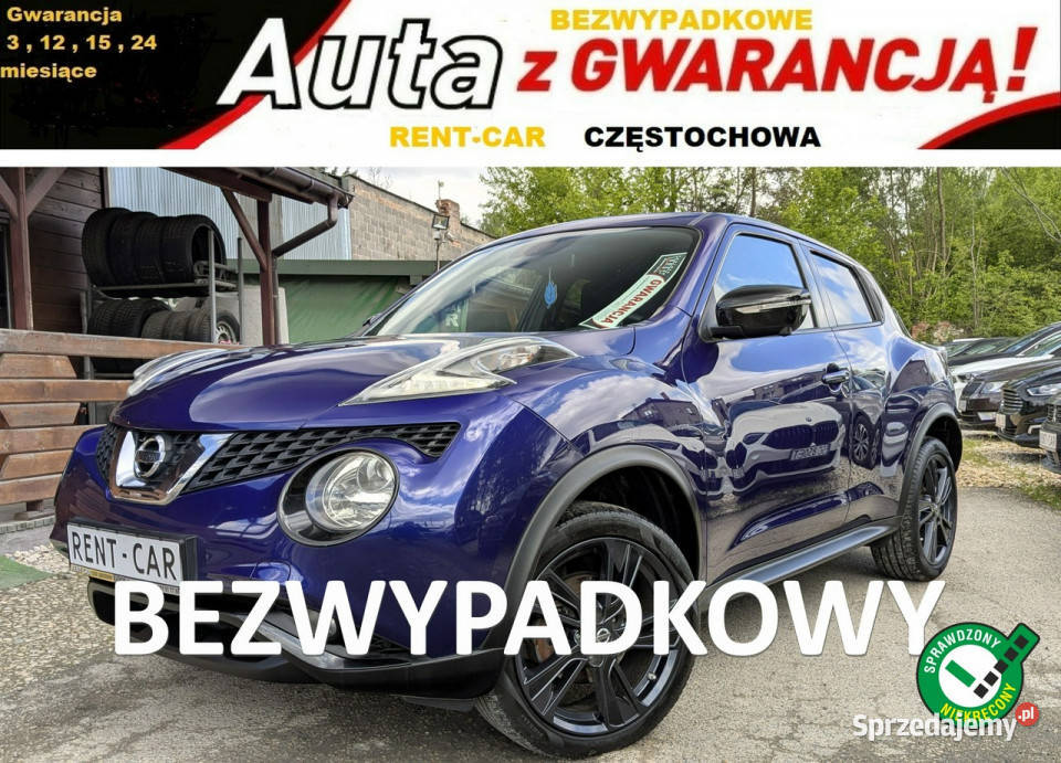 Nissan Juke 12i115OPŁACONY BezwypadkowyKlima niebieski Częstochowa
