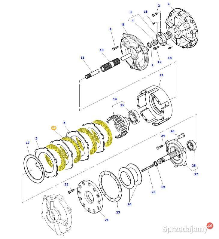 Tarcza sprzęgła mokrego Challenger Massey Sprzęgła Białystok