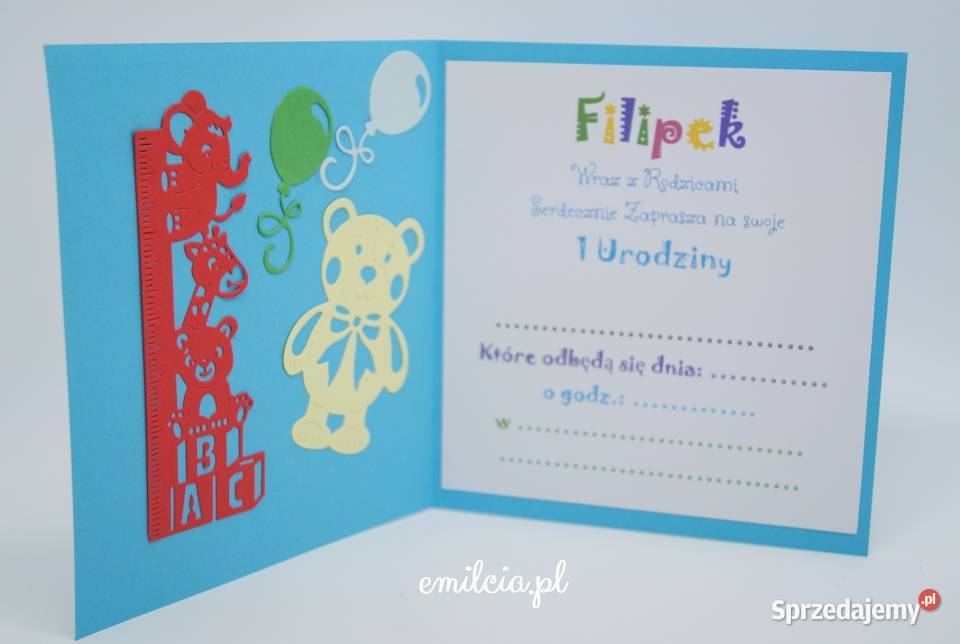 Tanie Zaproszenia Koperta URODZiNY HAPPY Zielona Góra