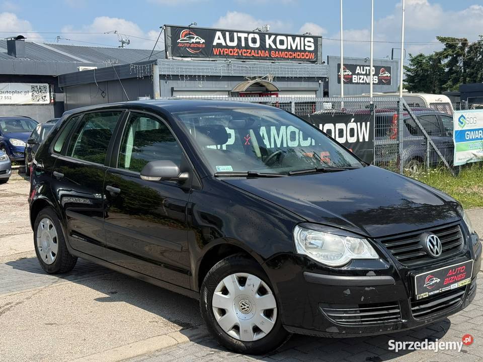 Volkswagen Polo 12 2007 BENZYNA RATY czarny Częstochowa