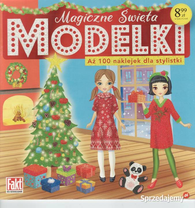 MODELKI Magiczne Święta 100 naklejek stylistki ISBN 9788380918368 Warszawa