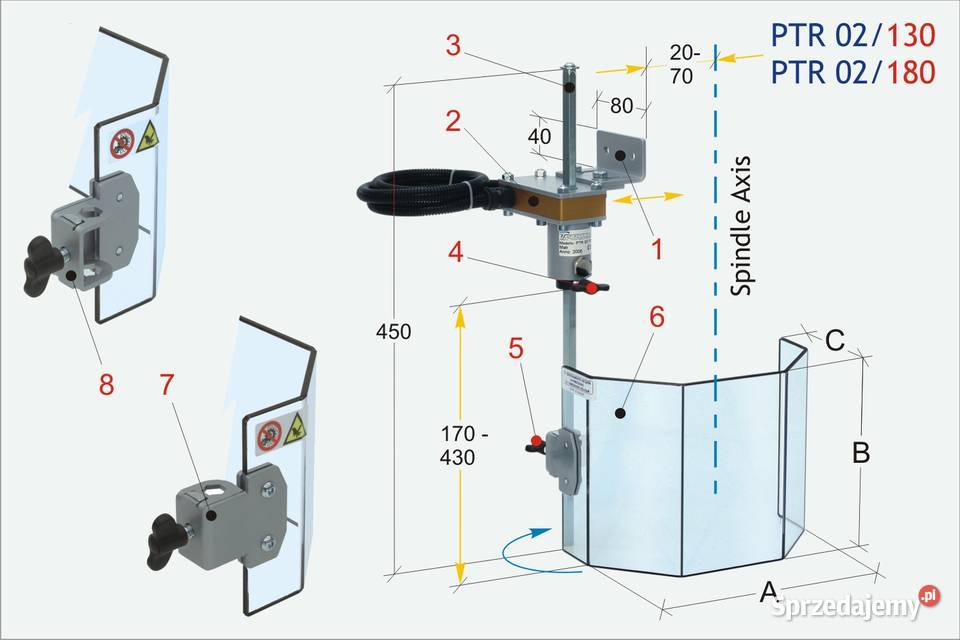 OSŁONA PTR 02130 oslona do wiertarki 601273539 lubuskie Gorzów Wielkopolski