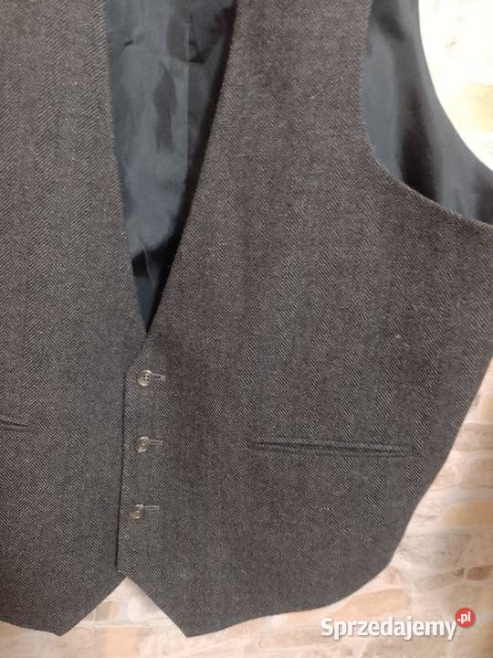 2XLEUR 56 ASOS Wełniana kamizelka garniturowa z Rozmiar XXL Odzież wyjściowa Kraków