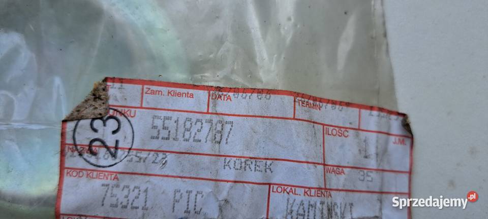 Brok zaślepka silnika 55182787 FIAT LANCIA Nowy Luzino