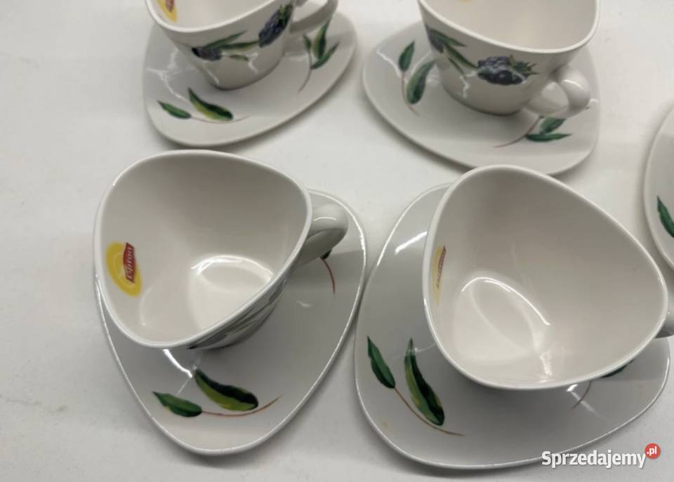 Filiżanki do kawy porcelanowe Lipton