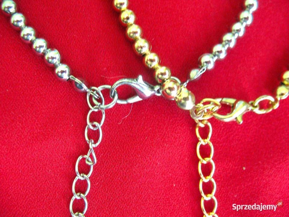 Bransoletka z koralików metalowych sztuk 2 Siedlce