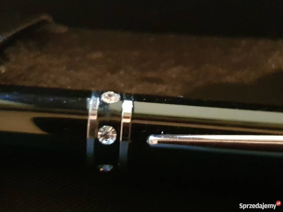 Swarowski długopis z kryształkami czarny ze Pozostałe świętokrzyskie