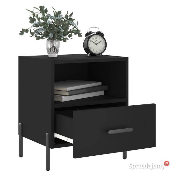 Szafki nocne 2 czarne 40x35x475 WM827455 mazowieckie