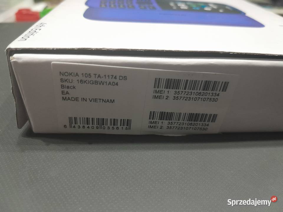 Telefon komórkowy Nokia 105 2019 Czarny