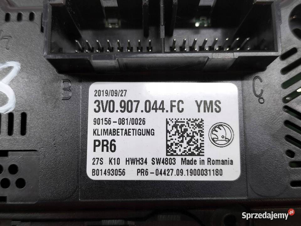 PANEL NAWIEWU 3V0907044FC Skoda Superb III 2015 sprzedam