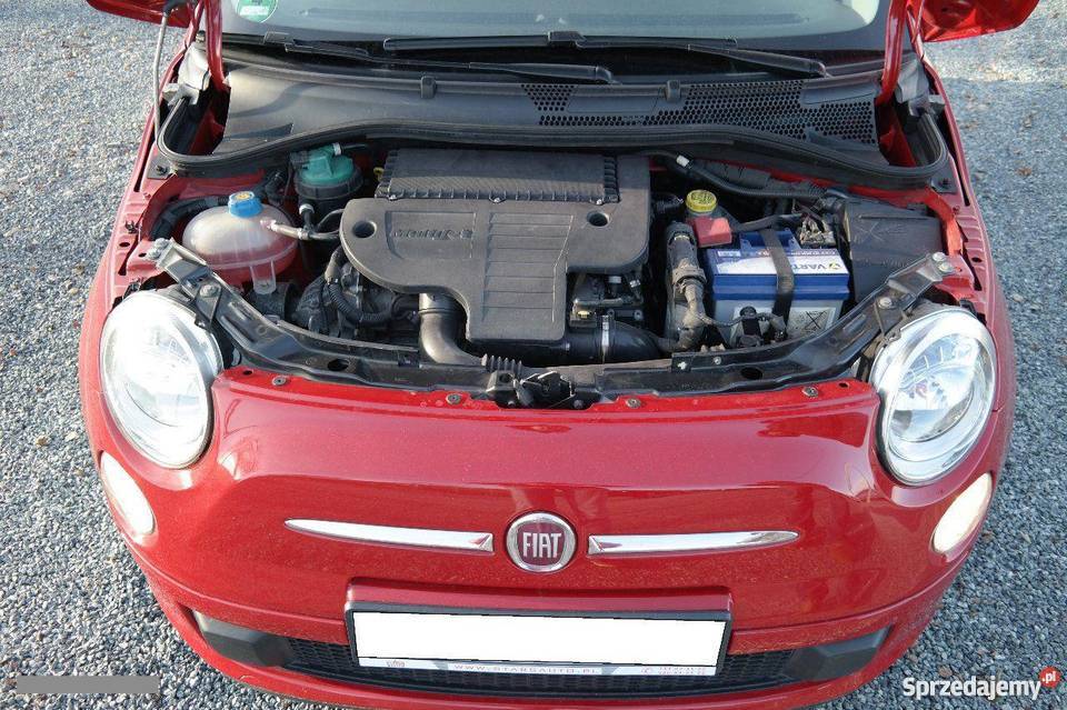 Nieuszkodzony Fiat 500 czerwony czerwony Żory